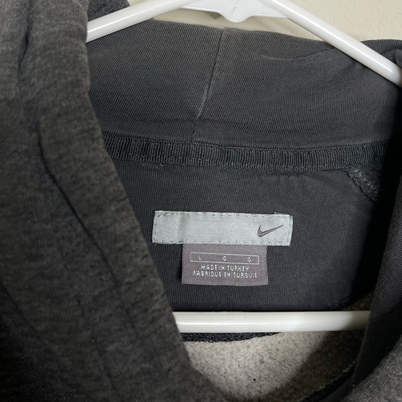 Vintage Y2K Nike Hooded Sweatshirt Center Swoosh - Picture 3 of 6